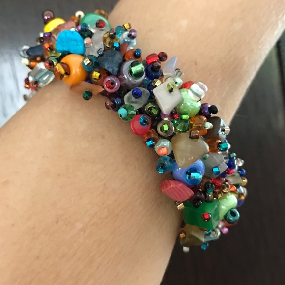 🎉HP🎉Gorgeous artisan beaded bracelet - Picture 6 of 10